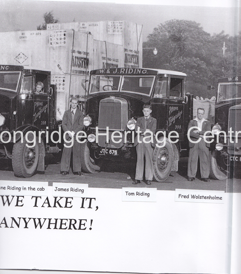 251C - Riding's Lorries - A lineup photographed at Deepdale - 1948